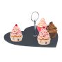 Serviravimo lėkštė Relaxdays 10046915, širdies formos, 25 × 25 cm
