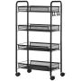 Serving trolley, 4 baskets, 45 × 84 × 26.5 cm