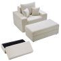Chaise longue VEVOR 1036, Modular, Sand, 111.5 × 149 × 74 cm
