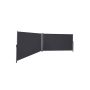 Double-sided awning / awning 600 x 200 cm, gray
