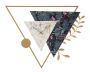 Sieninis laikrodis TRIANGLE, 75 × 59 × 4,5 cm