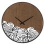 Sieninis laikrodis WOOD/LEAF, Ø 60 × 2 cm