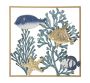 Wall decorative panel Mauro Ferretti Fish, 50.2 × 50.2 × 3.8 cm