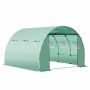 Greenhouse cover, 6 windows, Green, 300 × 300 × 200 cm