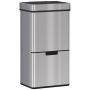 Trash can, sensor, 72 l, Silver, 42 × 81 × 30 cm