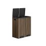 Šiukšliadėžė SONGMICS LTB60NL, 2 talpos po 30 l, Ruda, 59 × 65,2 × 36,5 cm