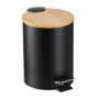 Šiukšliadėžė su pedalu Relaxdays, 3 l, Ø 17 × 23,5 cm