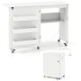 Siuvimo stalas, 3 daiktadėžės, 116 × 78 × 41 cm