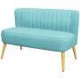Skandinaviška 2 vietų sofa, žalia, 117 x 56,5 x 77 cm