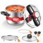 Pressure cooker VEVOR, 6 l, 365 × 240 × 245 / 235 mm