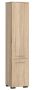 Tall bathroom cabinet-shelf NORE Fin, oak color