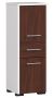 Bathroom cabinet NORE Fin, white/dark brown