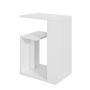 Side table 40x30x60cm., white