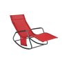 Rocking chair 57x145x84cm., red/black