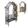 Sodo arka Relaxdays 10052851.0, su suoliuku ir 2 lentynomis, 150 × 247 × 43 cm