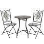Garden furniture set with 2 chairs and a table Outsunny, black/gray