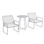 Garden furniture set with 2 chairs and a table Outsunny, light gray