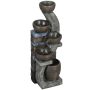 Garden fountain, 5 tiers, Grey/brown, 37 × 107 × 35 cm