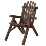Garden chair Outsunny 83x68x101cm., dark brown