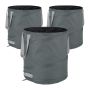 Sodo maišų rinkinys Relaxdays 10040131.0, 3 vnt., 85 l, Pilka, Ø 46 × 47 cm