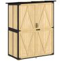 Garden shed, 2 shelves, 140 × 173 × 74 cm