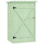Garden shed, 2 shelves, Green, 75 × 56 × 115 cm