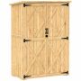 Garden tool shed, 2 shelves, 116.5 × 167 × 57 cm