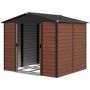 Garden storage shed Outsunny 240x206x198cm., brown/black