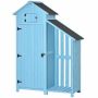 Garden tool cabinet Outsunny 130x54.5x180cm., blue