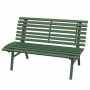 Garden bench, 2-seater, Green, 123 × 79 × 67 cm