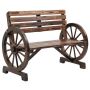 Garden bench Outsunny 105.5x56x79cm., brown