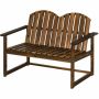 Garden bench Outsunny 114x63x86cm., brown