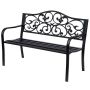 Garden bench Outsunny 127x60x89cm., black