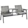 Garden bench Outsunny 152x70x83cm., gray
