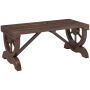 Garden bench Outsunny 98x50x39.5cm., brown