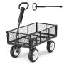 Садовая тележка VEVOR TC-900B, со съёмными боковыми панелями, Чёрная, 96 × 24,5 × 51 см