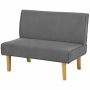 Sofa Homcom 110x62x85cm., gray/light brown