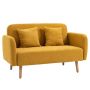 Sofa Homcom 130x70x80cm., yellow/light brown