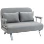 Sofa bed Homcom 111x80x78cm., gray/silver color