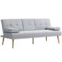 Sofa bed Homcom 181x77x78cm., gray/light brown