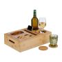 Sofos padėklas Relaxdays 10049432.0, 2 dubenėliai, 40 × 10,5 × 26 cm
