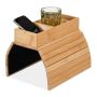 Sofos porankio padėklas Relaxdays 10048226.0, 3 skyriai, 42 × 6,5 × 28 cm