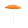 Foldable beach umbrella Ø 160 cm, orange
