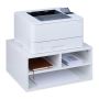 Spausdintuvo stovas Relaxdays 10050166.0, 3 skyriai, Balta, 47 × 22,5 × 40 cm