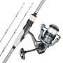 Спиннинговый комплект VEVOR V1-702S-MHF, 7 + 1 подшипник, 211,5 × 38 × 14 см