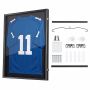 Sports T-shirt display case VEVOR ZSK-354-Y, vertical, lockable, 90 × 70 × 4 cm