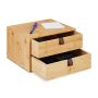 Stalčių organizatorius Relaxdays 10047979.0, 2 stalčiai, 25 × 14,5 × 20 cm