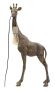 Stalinė lempa Giraffa, 1 šviesos šaltinis, Auksinė, 40 × 80 × 22 cm
