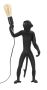 Stalinė lempa Mauro Ferretti Monkey, 26 × 55 × 34 cm