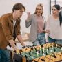 Stalo futbolo stalas, 22 žaidėjai, 2 kamuoliai, Žalia, 48 × 24 × 31 coliai